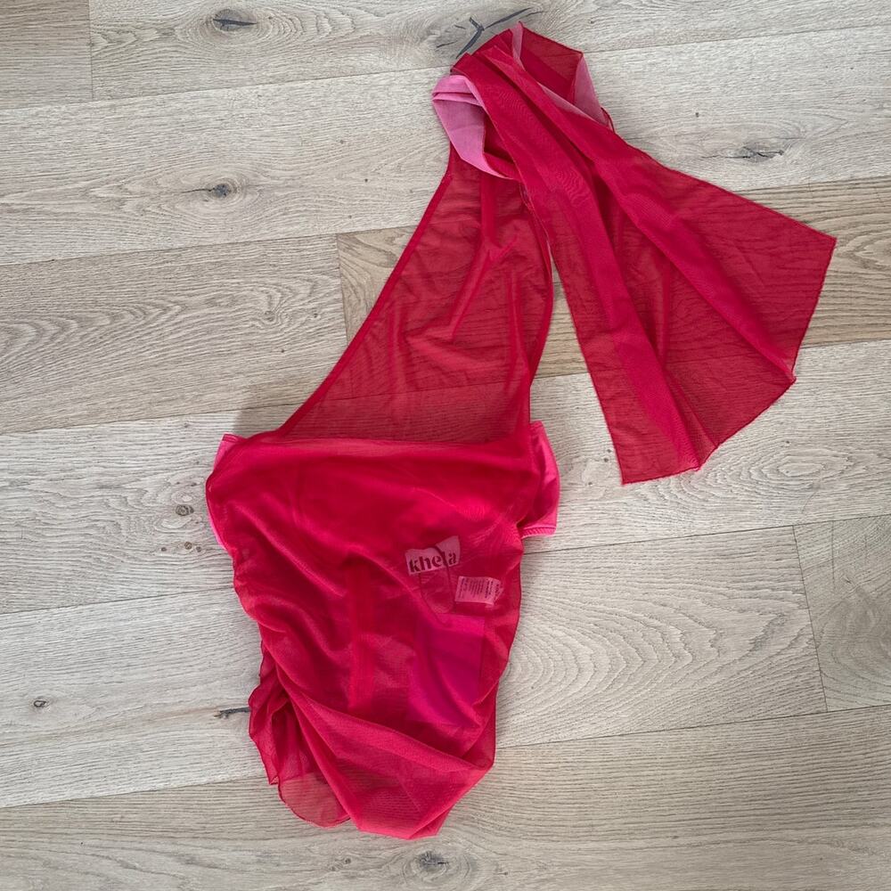 Khela Top Sleeveless Neck Sash Ur Fave Top Size M Red